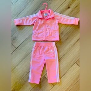 Adidas 9 month set pink work once great condition